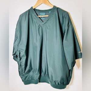 Bolle Golf Short Sleeve green front pockets Pullover Windbreaker-Men's Size XL